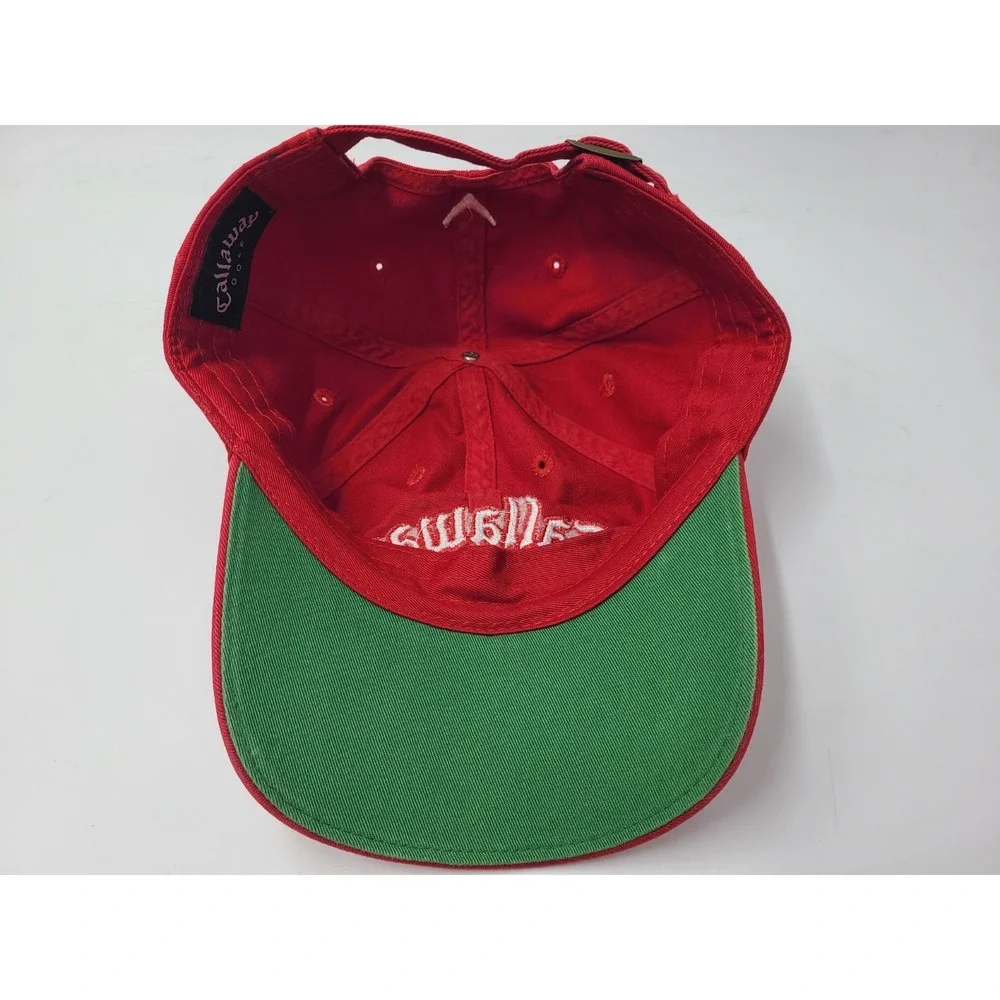 Callaway Golf Strapback Adjustable Hat Cap Cotton Casual Dad Men Women Red White